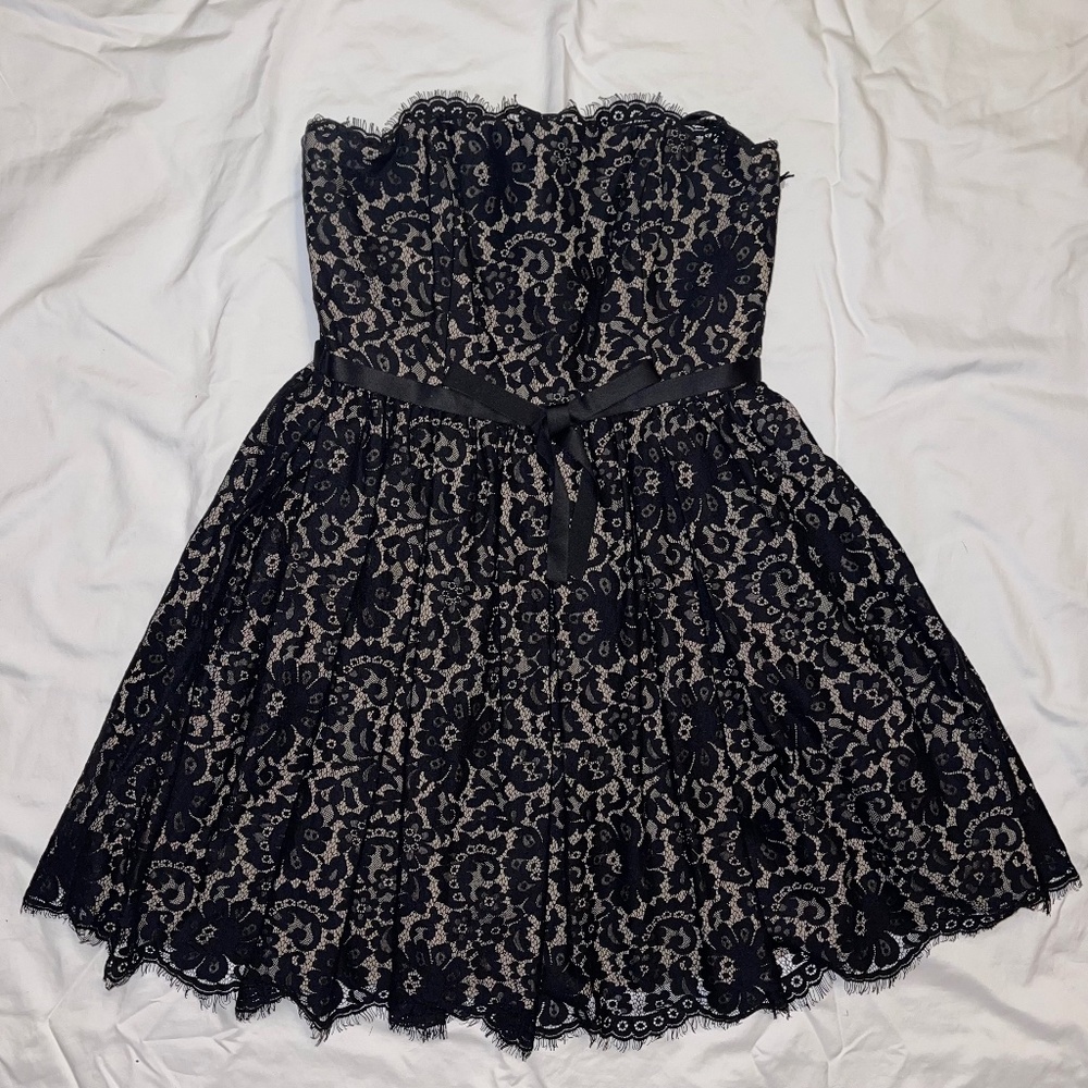Black lace dress